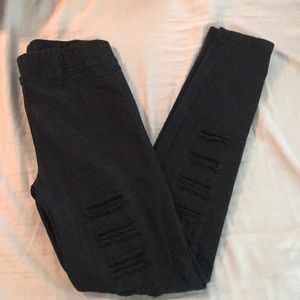 Pants - Umgee Distress Jegging Pants - Umgee Distress Jegging